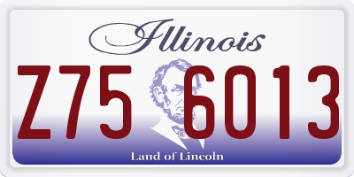 IL license plate Z756013