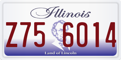 IL license plate Z756014