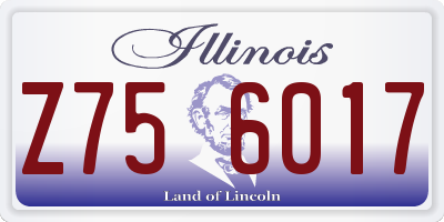 IL license plate Z756017