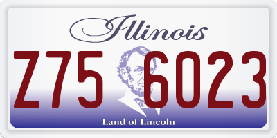 IL license plate Z756023