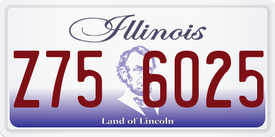 IL license plate Z756025