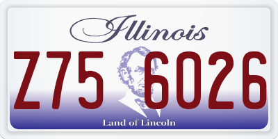 IL license plate Z756026