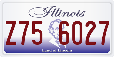 IL license plate Z756027