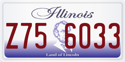 IL license plate Z756033