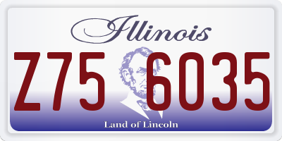 IL license plate Z756035