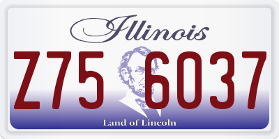IL license plate Z756037