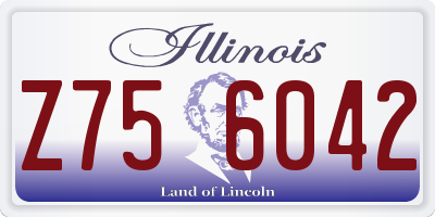 IL license plate Z756042