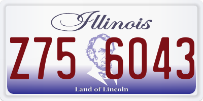 IL license plate Z756043