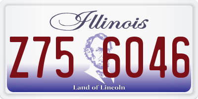 IL license plate Z756046