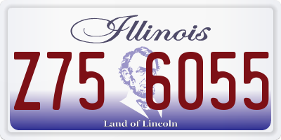 IL license plate Z756055