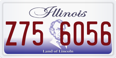 IL license plate Z756056
