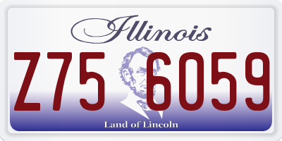 IL license plate Z756059