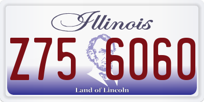 IL license plate Z756060