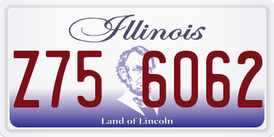 IL license plate Z756062