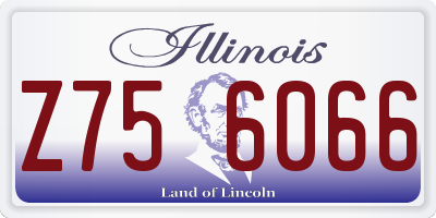 IL license plate Z756066