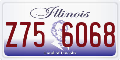 IL license plate Z756068