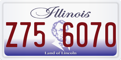IL license plate Z756070