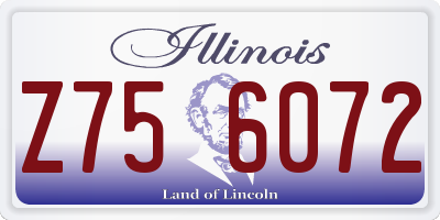 IL license plate Z756072