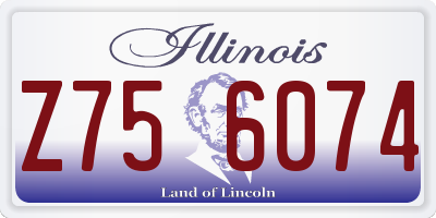 IL license plate Z756074