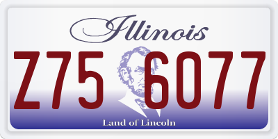 IL license plate Z756077