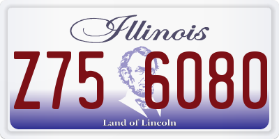 IL license plate Z756080