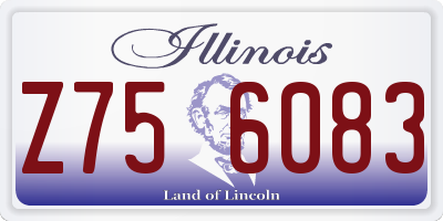 IL license plate Z756083