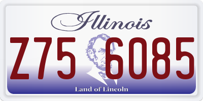 IL license plate Z756085