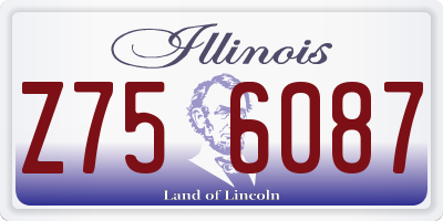 IL license plate Z756087