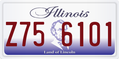 IL license plate Z756101