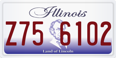 IL license plate Z756102