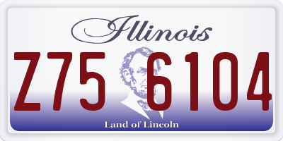 IL license plate Z756104