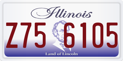 IL license plate Z756105