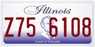 IL license plate Z756108