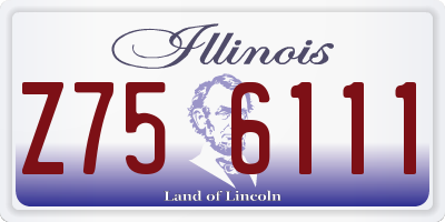 IL license plate Z756111