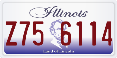 IL license plate Z756114
