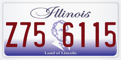 IL license plate Z756115