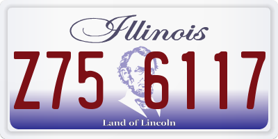 IL license plate Z756117