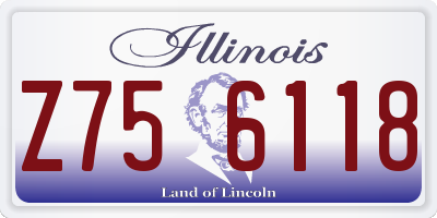 IL license plate Z756118