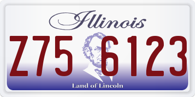 IL license plate Z756123