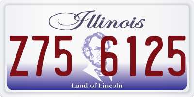 IL license plate Z756125