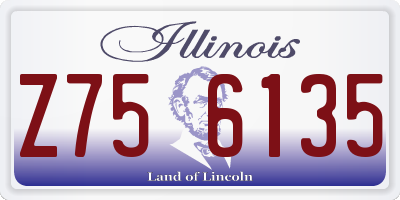 IL license plate Z756135
