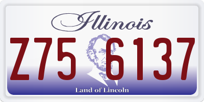 IL license plate Z756137