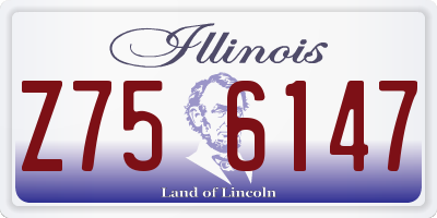 IL license plate Z756147