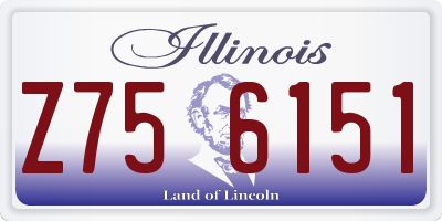 IL license plate Z756151