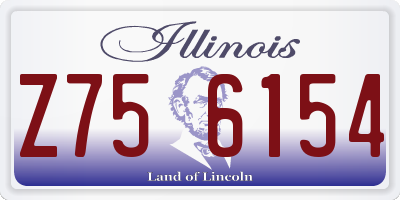 IL license plate Z756154
