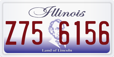 IL license plate Z756156