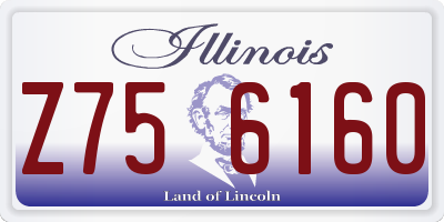 IL license plate Z756160