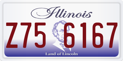 IL license plate Z756167