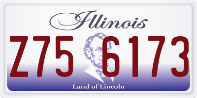 IL license plate Z756173