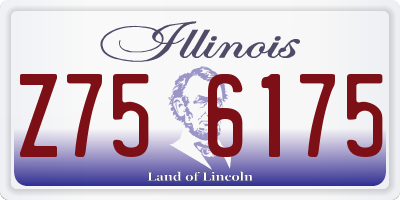 IL license plate Z756175